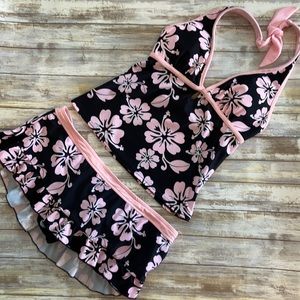 Arizona tankini swim suit set, juniors, top is M, bottom is large